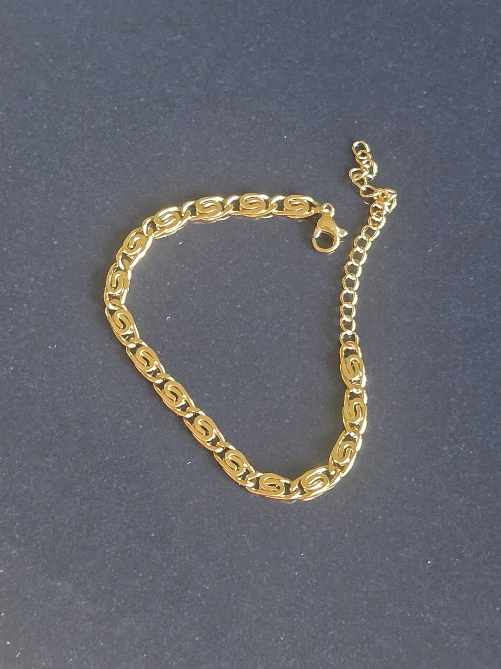 Gold Link Chain Bracelet - Elegant Women's Jewelry